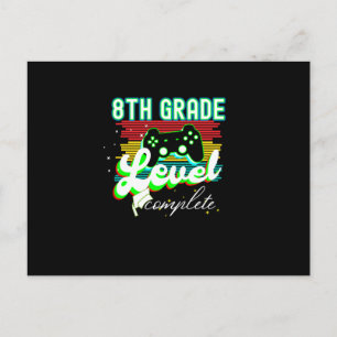 8th Grade Graduation Gamer Graduation Postcard