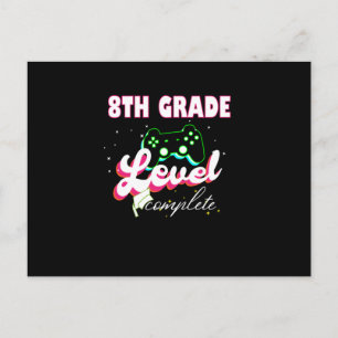8th Grade Graduation Gamer Graduation Postcard