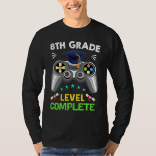 8th Grade Graduation Level Complete Gamer 2022 T-Shirt