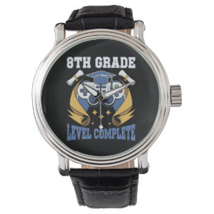 8th Grade Level Complete Gaming Gamer Graduation Watch