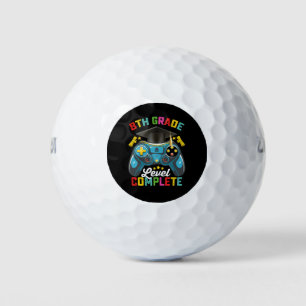 8th Grade Level Complete Graduation Gaming Gamer Golf Balls