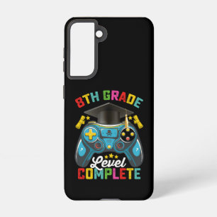 8th Grade Level Complete Graduation Gaming Gamer Samsung Galaxy S21 Case