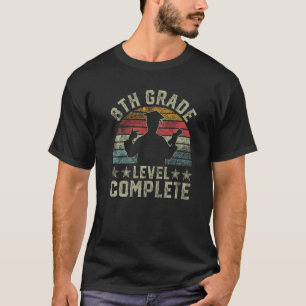8th Grade Level Complete Retro Vintage Graduate T-Shirt