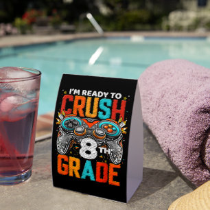8th Grade Level Unlocked Game On Back To School  Paper Table Tent