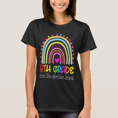 8th Grade Rainbow Teacher Team Eighth Grade Squad  T_Shirt