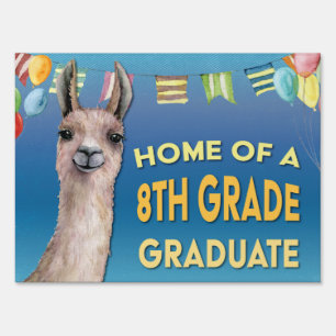 8th Grade School Funny Graduate Sign