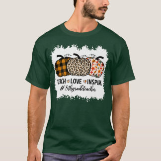 8th Grade Teacher Back To School Pumpkin Fall Teac T-Shirt