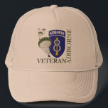 8th Infantry Division Airborne Trucker Hat<br><div class="desc">For our Airborne Veterans of the 8th Infantry Division.</div>