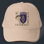 8th Infantry Division Airborne Trucker Hat<br><div class="desc">For our Airborne Veterans of the 8th Infantry Division.</div>
