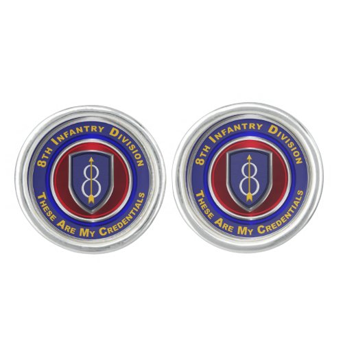 8th Infantry Division Cufflinks
