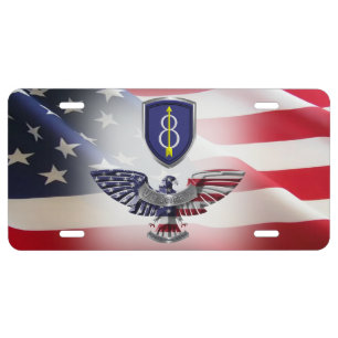 8th Infantry Division “Pathfinder” Eagle License Plate