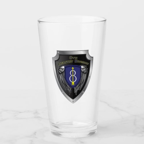 8th Infantry Division Pathfinder Shield Glass