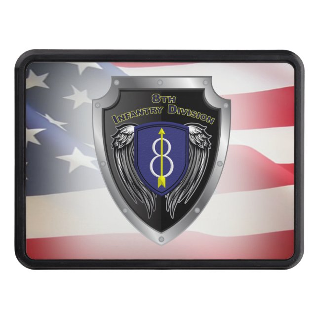 8th Infantry Division “Pathfinder” Shield Hitch Cover (Front)