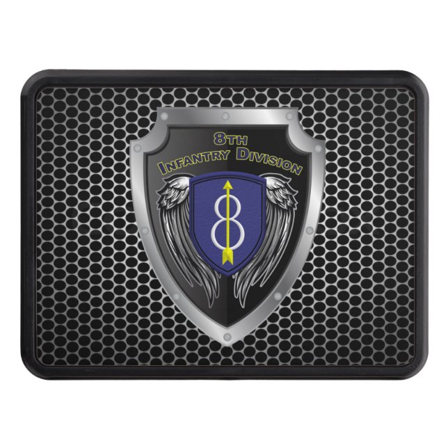 8th Infantry Division “Pathfinder” Shield  Hitch Cover (Front)