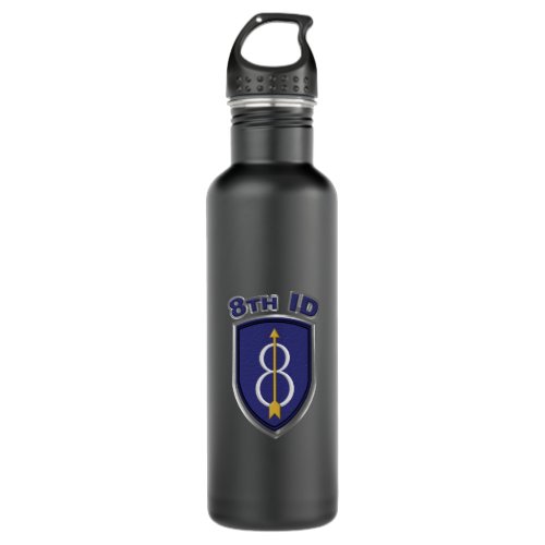 8th Infantry Division Pathfinder   Stainless Steel Water Bottle