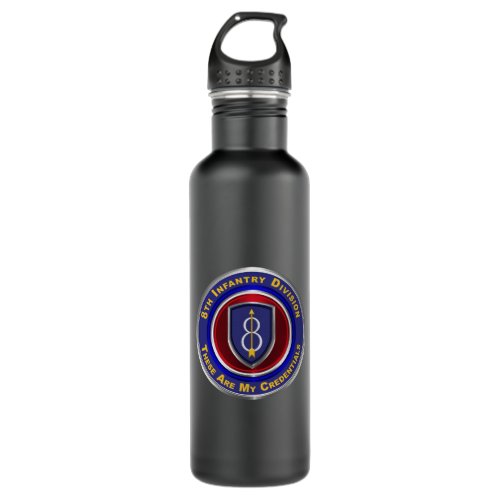 8th Infantry Division Pathfinder  Stainless Steel Water Bottle