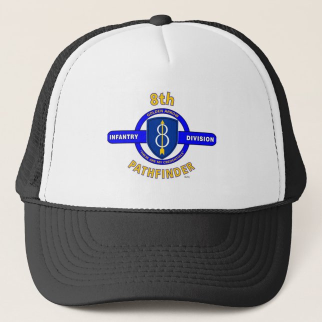 8TH INFANTRY DIVISION "PATHFINDER" TRUCKER HAT (Front)