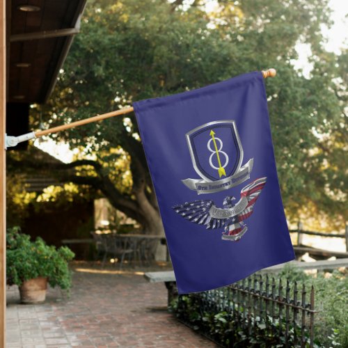 8th   Infantry Division Veteran House Flag