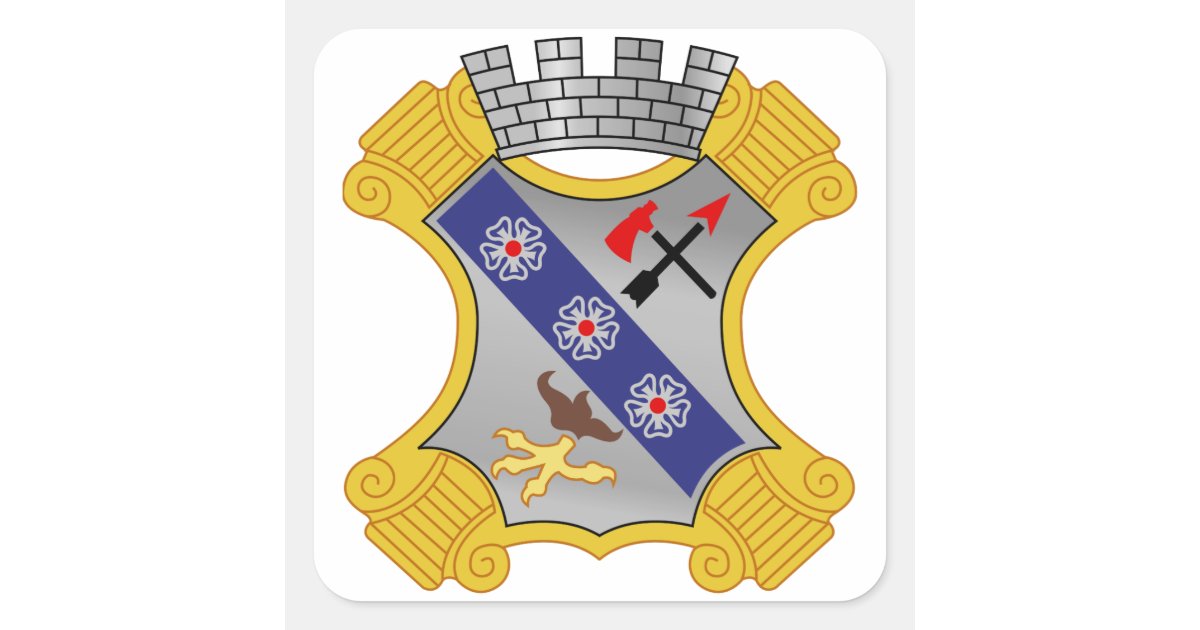 8th Infantry Regiment - DUI Square Sticker | Zazzle