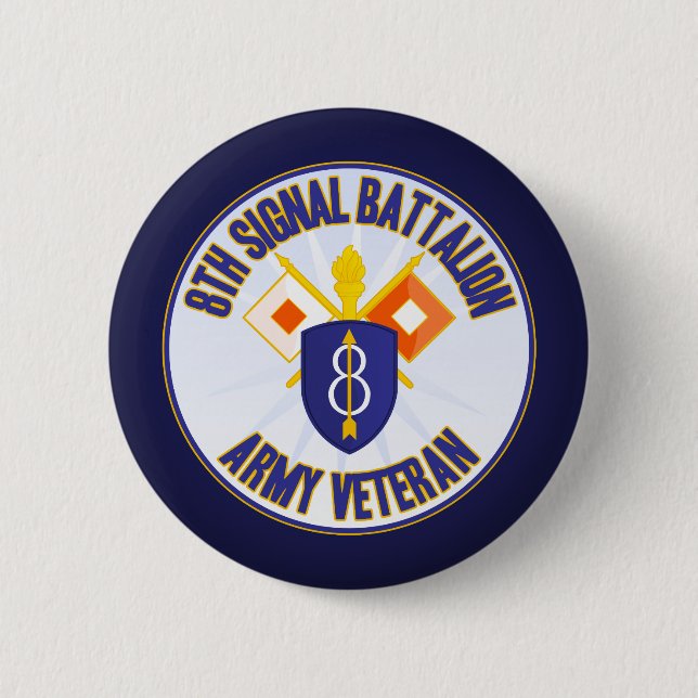 8th Infantry Signal Bn Special Req Button (Front)
