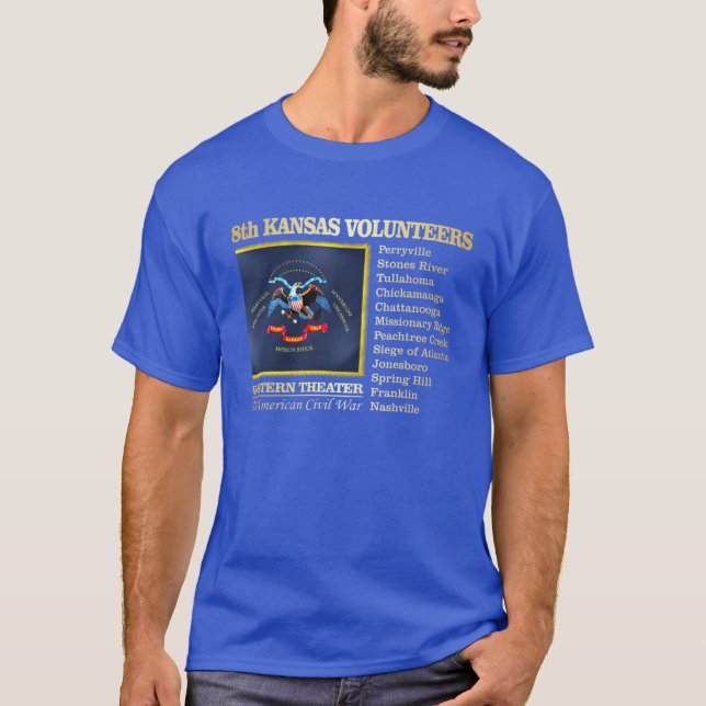 8th Kansas Volunteer Infantry BH2 Oversized T-Shirt (Front)