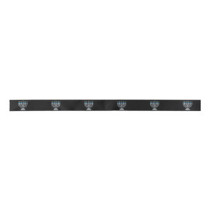8th Night of Hanukkah Glitter Satin Ribbon