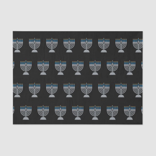 8th Night of Hanukkah Glitter Tissue Paper (Front)