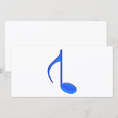 8th Note Created Backwords Royal Blue Large (Front/Back)