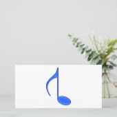 8th Note Created Backwords Royal Blue Large (Standing Front)