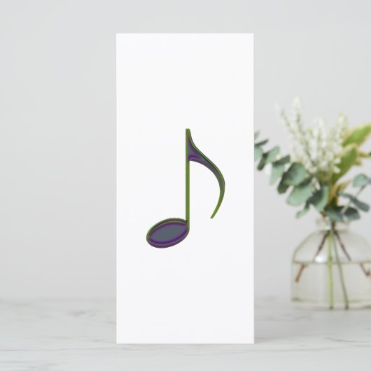 8th Note Large Purplish (Standing Front)