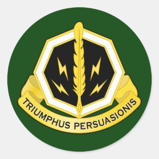 8th Psychological Operations Bn DUI Classic Round Sticker