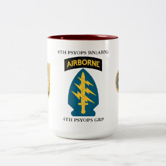 8TH PSYOPS BN(ABN) 4TH PSYOPS GROUP  Two-Tone COFFEE MUG
