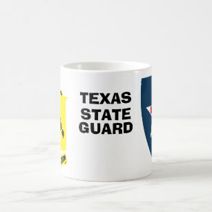 White Texas State Guard Coffee Mug