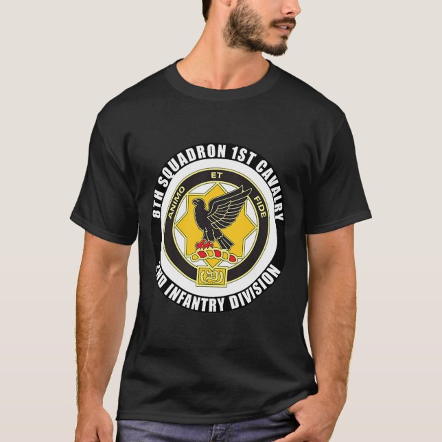 8th Squadron 1st Cavalry 2nd Infantry Division T-Shirt (Front)
