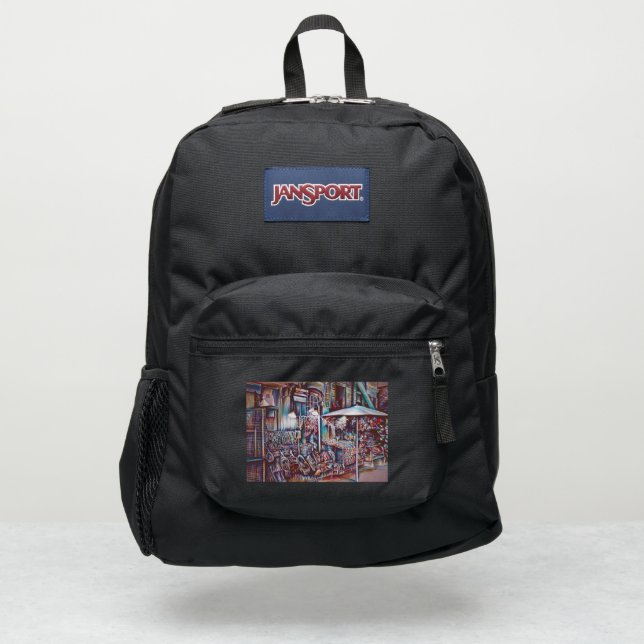 8th Street Rings, New York City JanSport Backpack (Front)