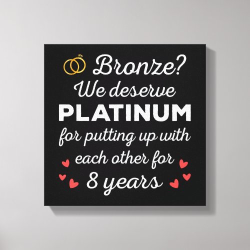 8th Wedding Anniversary I - Bronze Funny Couple