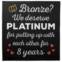 8th Wedding Anniversary I - Bronze Funny Couple