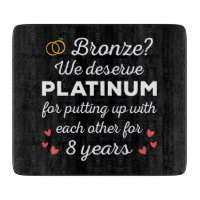 8th Wedding Anniversary I - Bronze Funny Couple