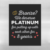 8th Wedding Anniversary I - Bronze Funny Couple