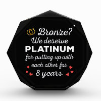 8th Wedding Anniversary I - Bronze Funny Couple