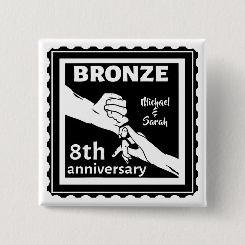 8th wedding anniversary traditional gift bronze button