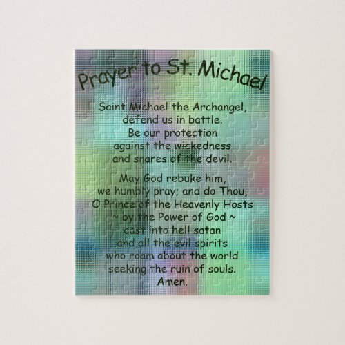 8x10 110 Piece St Michaels Prayer Customizable  Jigsaw Puzzle