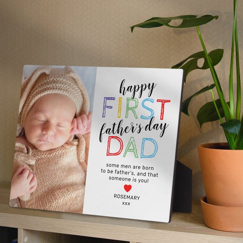 8x10 1st Fathers Day Photo Plaque