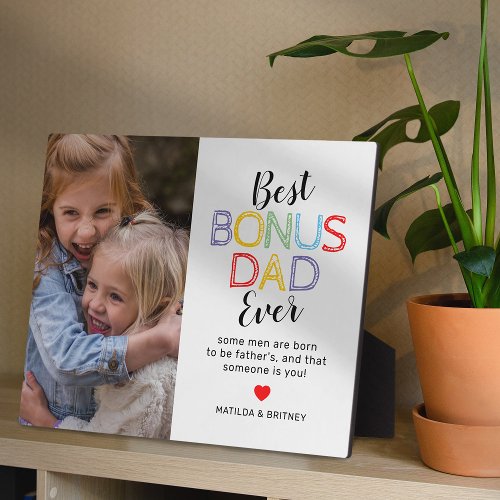 8x10 Bonus Dad Fathers Day Photo Plaque