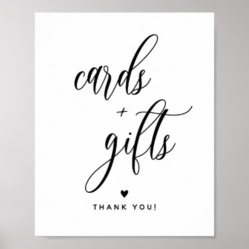 8x10 Cards and Gifts Sign