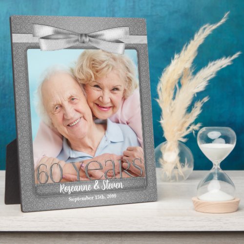 8x10 Diamond 60th Wedding Anniversary Photo Frame