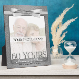 8x10 Diamond 60th Wedding Anniversary Photo Frame