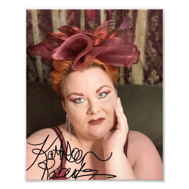 8X10 Digitally Autographed Printed Photo Of Me Print (Front)