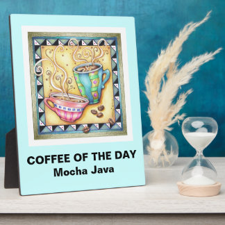 8X10 EASEL STAND - COOL BEANS! Coffee Art Plaque