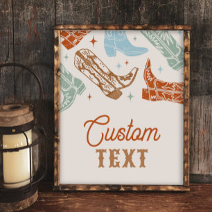 8x10 Editable, Custom Western Sign